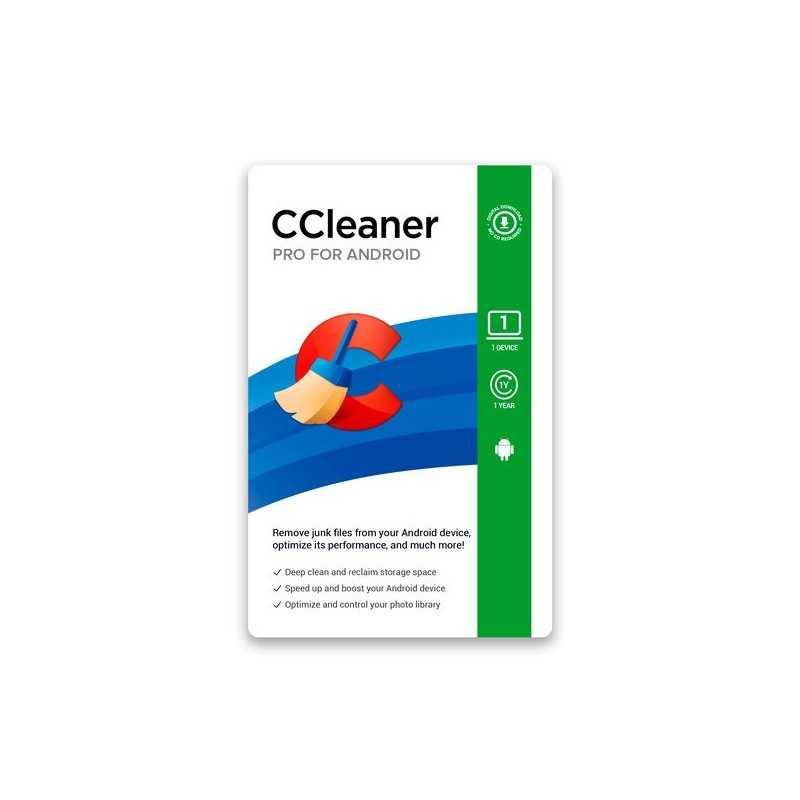 CCLEANER PRO 2024 PER 1 ANDROID 1 ANNO|www.softzone.eu