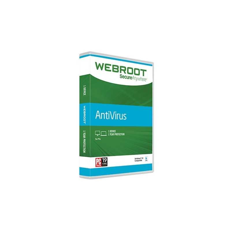 WEBROOT SECUREANYWHERE ANTIVIRUS 3 DEVICE 1 YEAR|www.softzone.eu