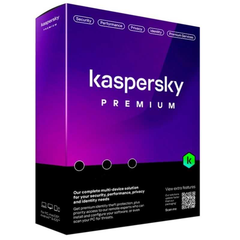 KASPERSKY PREMIUM 2024 3 DISPOSITIVI 1 ANNO|www.softzone.eu