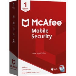 MCAFEE MOBILE SECURITY 1 iOS DEVICE 1 YEAR