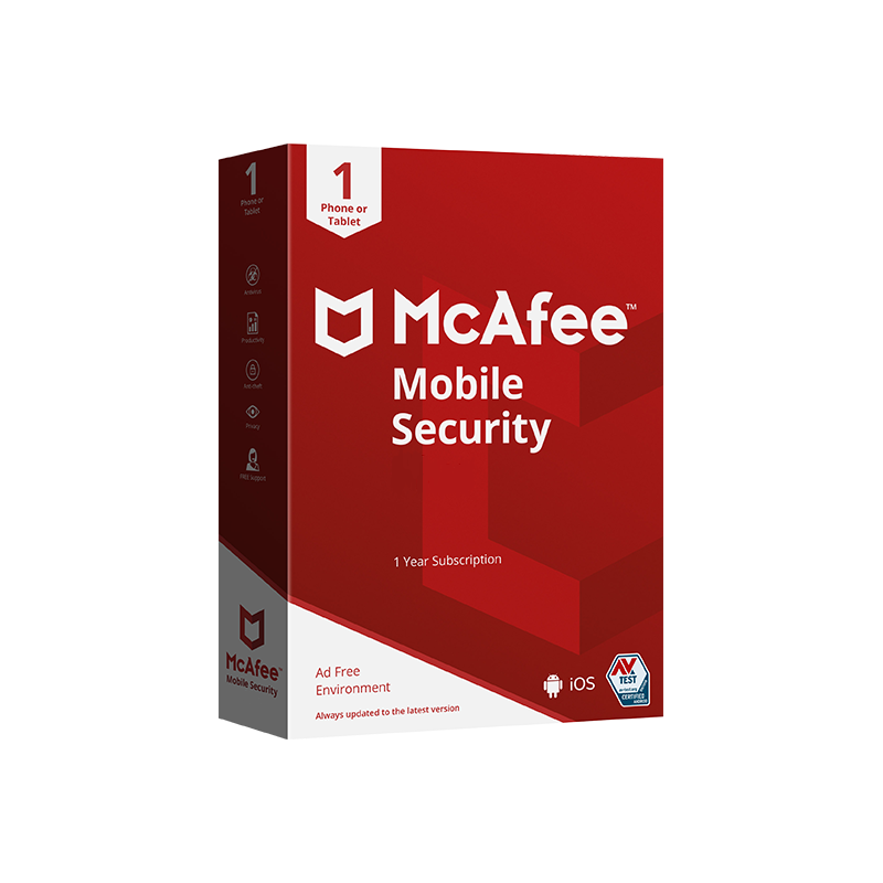 MCAFEE MOBILE SECURITY 1 iOS DEVICE 1 YEAR|www.softzone.eu